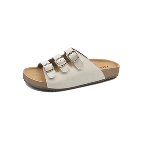 Nouvelles pantoufles plates d'été 2025 à enfiler pour femmes, respirantes, légères, confortables, à semelle souple, à bout ouvert, chaussures décontractées - Product Image 1