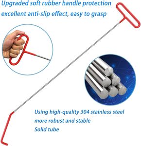 14 قطعة طويلة المدى المنتزع Auto <span class=keywords><strong>Air</strong></span> <span class=keywords><strong>Air</strong></span> <span class=keywords><strong>Wedge</strong></span> Lockout أداة السيارة بكرة مفتوحة & المناسب لأقفال - Product Image 6
