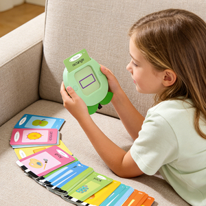 Appareil d'apprentissage précoce rechargeable pour enfants de 2 à 7 ans, <span class=keywords><strong>apprendre</strong></span> l'ABC et les mots fréquents avec des flashcards, maternelle - Product Image 1