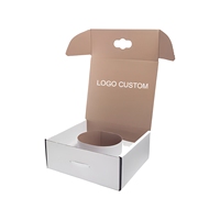 Boîte en papier avec logo personnalisé pour l'emballage des foulards et des châles, accessoires de mode de luxe, boîte cadeau pour l'expédition