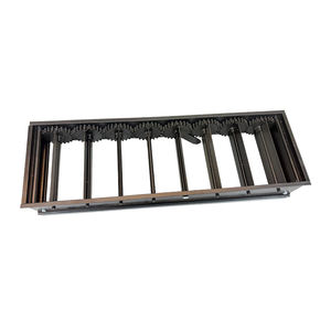 Régulateur <span class=keywords><strong>d</strong></span>'air linéaire robuste à <span class=keywords><strong>grille</strong></span> en barres avec réglage manuel par poignée pour système de ventilation CVC, taille personnalisée disponible - Product Image 4