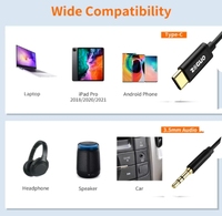 Typ-C bis 3,5mm Aux-Kabel USB C Typ C bis 3,5mm Auto-Aux-Audio-Buchse Musik-Zusatz kabel