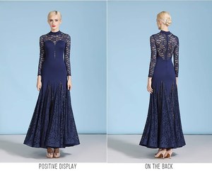 Vestido <span class=keywords><strong>de</strong></span> Baile Latino para <span class=keywords><strong>Mujer</strong></span> MY824, <span class=keywords><strong>de</strong></span> Encaje Estampado <span class=keywords><strong>de</strong></span> Lujo, para Salsa, <span class=keywords><strong>Tango</strong></span>, Chachachá, Baile <span class=keywords><strong>de</strong></span> Salón, Competencia y Práctica - Product Image 3