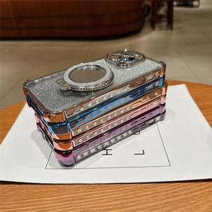 Funda Magnética de Lujo para Teléfono con Anillo, Efecto Espejo Brillante y Degradado para iPhone 17 16 15 14 13 12 Pro - Product Image 4