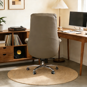 Chaise de bureau ergonomique pour le jeu avec repose-pieds, chaise pivotante à dossier haut pour le jeu sur PC et le travail - Product Image 5