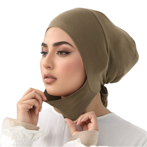 Nouveau turban en jersey modal extensible et respirant, doux, pour femmes musulmanes, à porter au quotidien, toutes saisons, marque personnalisée - Product Image 1