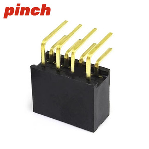 ซ็อกเก็ตแบบสองแถวตัวเมีย2.54มม. หมุดทองเหลืองมุมฉากตัวเชื่อมต่อ IC แบบ2x2ถึง2X40P - Product Image 4