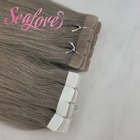 Extensions de cheveux à bandes adhésives longues en gros d'usine, couleur claire, extensions de cheveux à bandes adhésives classiques, 100% cheveux humains