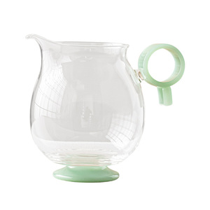Tasse à thé anti-brûlure en verre borosilicate épais avec poignée, ustensile de service de thé chinois de style traditionnel - Product Image 5