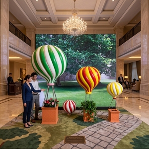 Scultura Personalizzata di <span class=keywords><strong>Mongolfiera</strong></span> in Fibra di Vetro, Grande Statua di Pallone in FRP per Decorazione di Centri Commerciali e Atri - Product Image 2