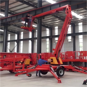 Schlepp anhänger Boom <span class=keywords><strong>Lift</strong></span> Platform Gelenk arm 360 Grad Rotation Boom <span class=keywords><strong>Lift</strong></span> - Product Image 2