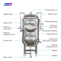 Stérilisateur autoclave en acier inoxydable de grande capacité pour la stérilisation des grains de sorgho et des produits agricoles ensachés