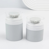 Botol Pompa Tanpa Udara Plastik PP 30ML 50ML 100ML dengan Buckle untuk Lotion, Sampo, Perawatan Kulit, Serum, Krim, Wadah Dispenser
