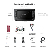 Radio para Auto Youducar de 7 Pulgadas con Android, Reproductor con GPS Integrado, Pantalla Táctil y Navegación para VW Golf, Passat, Polo, Tipo B con Doble Perilla