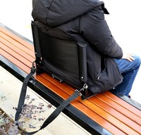 Chaises de stade pliables et portables, siège de fête, blanchissant, 2 pièces