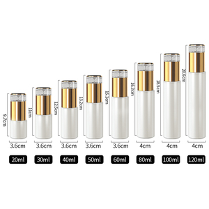 Barattolo di crema d'oro bianco di lusso 50g di vetro vuoto 50ml pompa bottiglia di lozione per la nebbia del corpo con Logo personalizzato - Product Image 6