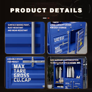 ชั้นวางเสื้อผ้าสไตล์อุตสาหกรรมแบบเปิดพร้อมคุณสมบัติปรับได้สำหรับร้านบูติกบ้านห้องนอนตู้เสื้อผ้า - Product Image 4