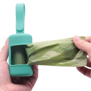 Distributeur de sacs à déjections canines en rouleau continu en silicone, portable, personnalisable en gros, directement de l'usine - Product Image 4