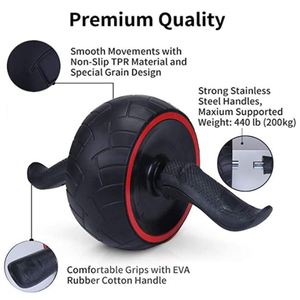 Material de goma del rodillo de <span class=keywords><strong>rueda</strong></span> Ab de rebote automático de alta intensidad para Fitness y entrenamiento muscular abdominal en casa - Product Image 5