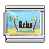 Nouvelle montre décontractée de vacances en acier inoxydable soudé, motif floral italien modulaire DIY, style goutte d'huile, personnalisable et tendance