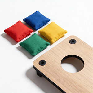 Mini <span class=keywords><strong>jeu</strong></span> <span class=keywords><strong>de</strong></span> Cornhole en bois pour table, avec sacs <span class=keywords><strong>de</strong></span> lancer et sacs <span class=keywords><strong>de</strong></span> céréales, pour l'intérieur et l'extérieur, idéal pour les fêtes <span class=keywords><strong>de</strong></span> famille et les jeux <span class=keywords><strong>de</strong></span> jardin - Product Image 6