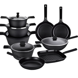 Fabricant personnalisé Maison Hôtel <span class=keywords><strong>Restaurant</strong></span> Cuisine Ustensiles de cuisine Poêle à frire antiadhésive en aluminium - Product Image 3