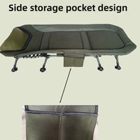 Lit d'appoint pliant tout-terrain en fer de style européen, réglable en hauteur, extra-large, pour la sieste, usage domestique et extérieur, directement de l'usine