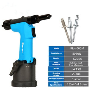 Промышленный пневматический глухой заклепочный пистолет пневматический автоматический самовсасывающий 2,4 3,2 4,0 4,8 6,4 мм инструмент для клепки из нержавеющей стали - Product Image 4