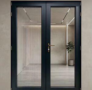 <span class=keywords><strong>Porte</strong></span> à battant en alliage <span class=keywords><strong>d</strong></span>'aluminium avec verre creux à l'argon, anti-UV, économie <span class=keywords><strong>d</strong></span>'énergie, pour villa, jardin, <span class=keywords><strong>entrée</strong></span> extérieure - Product Image 1
