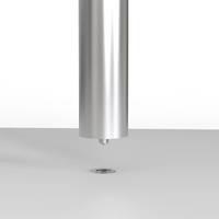 Montour Line Mini Socle pour barrière de ceinture amovible Stanchions
