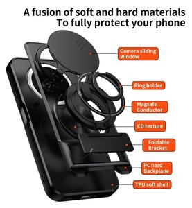 Funda Protectora Deslizante para Cámara BAILI Factory para Huawei 90 PRO <span class=keywords><strong>MAX</strong></span> 5G con Anillo Magnético y Soporte Plegable - Product Image 4