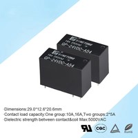 Relais miniature Sinetong GP 24VDC 16A scellé haute puissance pour carte de circuit imprimé, 6 broches, courant de commutation max. 20A, AgSnO2, certifié TUV/CQC
