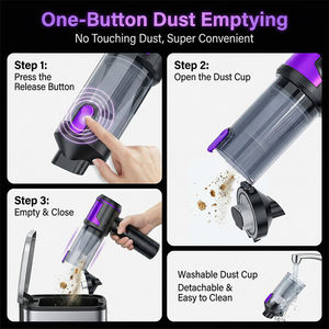 <span class=keywords><strong>Aspirateur</strong></span> sans fil portatif OEM avec logo, haute aspiration, mini, alimenté par batterie, sans cordon, pour voiture, avec fonction souffleur d'air - Product Image 4