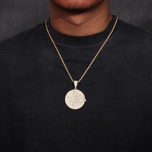 Diseño <span class=keywords><strong>Original</strong></span> Hip Hop fiesta joyería <span class=keywords><strong>para</strong></span> hombre 42mm 925 plata esterlina VVS Moissanite diamante Iced Out Peace <span class=keywords><strong>Dove</strong></span> moneda colgante - Product Image 5