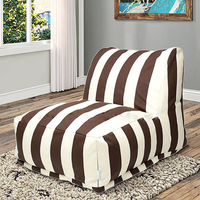 Chaise longue à rayures verticales modernes Hotsale pour l'extérieur Style chinois canapé-lit tissu d'ameublement