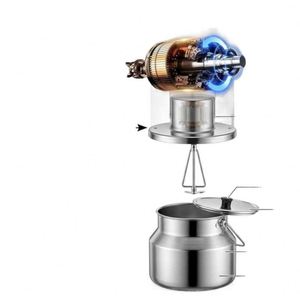 7L Electric <b>Milk</b> Separator <b>Milk</b> Skimmer Butter Machine Household Mixer for Herders Stainless Steel Cream Machine Butter Machine - Product Image 2