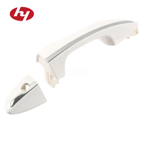 69250-02120 Poignée de porte de voiture extérieure blanche avec bande chromée pour Toyota