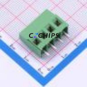 282841-4 Screw Terminal Block Through hole Component (THT),P=5.08mm Connector 1x4P 5.08mm Green Through Hole - Product Image 2