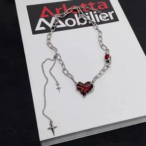 สร้อยคอจี้ทรงเรขาคณิตแบบปรับได้ สไตล์วินเทจ ของขวัญวันวาเลนไทน์สำหรับผู้หญิง แฟชั่นกอธ ซับคัลเจอร์ - Product Image 3