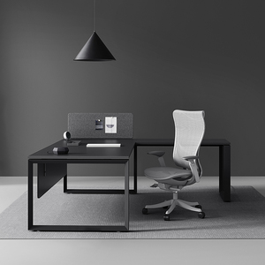 Bureau exécutif en forme de L-Bureau haut de gamme de luxe contemporain, poste de travail de luxe de qualité supérieure pour un usage <span class=keywords><strong>professionnel</strong></span> au bureau - Product Image 1