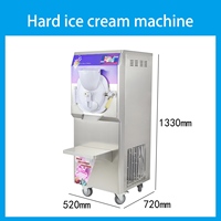 Machine à glaces artisanales italiennes à vente chaude, 48 L/H, congélateur à glaces, machine à glaces dures, congélateur continu