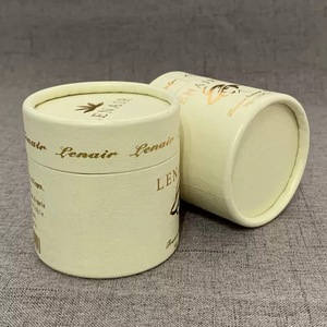 Tube en papier alimentaire personnalisé pour cosmétiques, impression 4 couleurs et marquage à chaud, boîte cadeau ronde pour emballage de crème pour le visage - Product Image 6