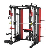 Équipement de musculation multifonctionnel pour intérieur, barre de traction, poulie, machine Smith, rack à squats pour bureau et maison
