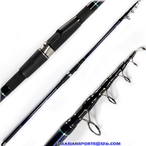 Caña de Pescar Telescópica de Carbono Radial para Surfcasting, 4.50m, C.W. 100-200g, 6 Piezas, Acción Rígida, Venta al Por Mayor - Product Image 1