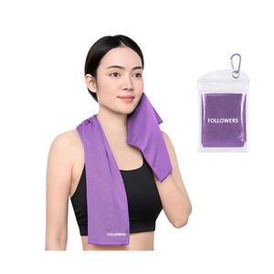 Serviette rafraîchissante en microfibre personnalisée, séchage rapide, serviette de sport froide instantanée, serviette de gym rafraîchissante - Product Image 1