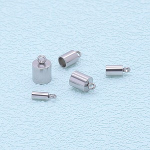 Boucles à pompon en acier inoxydable, taille 2, avec anneau, pour accessoires de bijoux DIY - Product Image 1