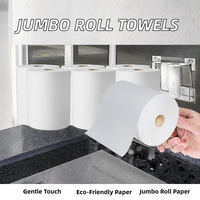 Papier toilette personnalisé avec logo, vente en gros, haute qualité, écologique, entièrement gaufré, 3 plis, papier tissu en vrac, fabriqué en Chine