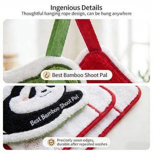 <span class=keywords><strong>Toalla</strong></span> Absorbente Tridimensional con Diseño de Oso Panda de Dibujos Animados, Bordada, para Cocina, Paño de Cocina, <span class=keywords><strong>Toalla</strong></span> <span class=keywords><strong>Infantil</strong></span> - Product Image 6
