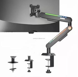 Venta al por mayor de puertos de brazo robótico voladizo juego RGB atmósfera luz ordenador pantalla elevación Monitor soporte - Product Image 1
