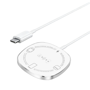 Cargador Inalámbrico 3 en 1 Súper Delgado de 15W, el Más Económico del 2026, para <span class=keywords><strong>iPhone</strong></span>, Auriculares y Reloj Inteligente, <span class=keywords><strong>con</strong></span> Cable - Product Image 2